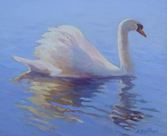 The Swan, 10 X 12 (Oil) - Sold