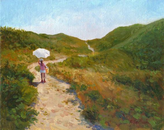 Heading to the Beach, 8 X 10 (Oil) - Sold