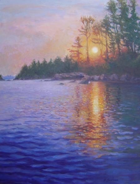 Sunrise, Honey Harbour, 18 X 14 (Oil) - Sold