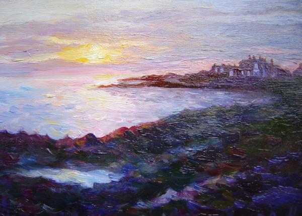 Sunrise, The Cove, 6 X 8 (Oil) - Sold